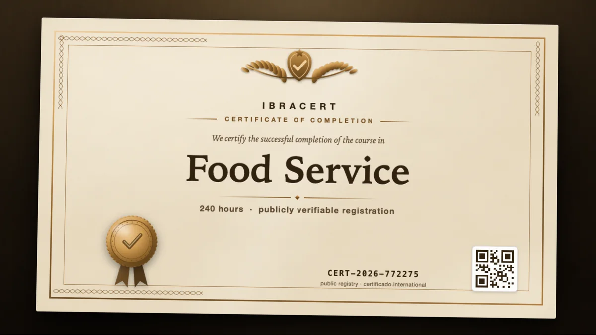 Cover of the Food Service course