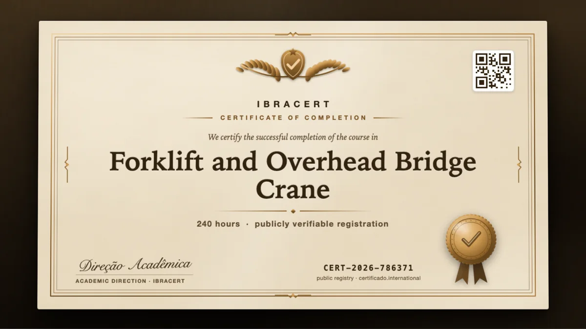 Cover of the Forklift and Overhead Bridge Crane course