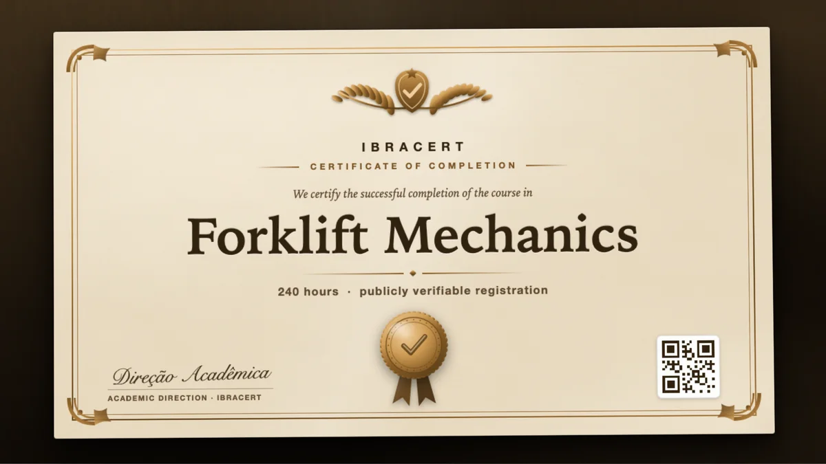 Cover of the Forklift Mechanics course