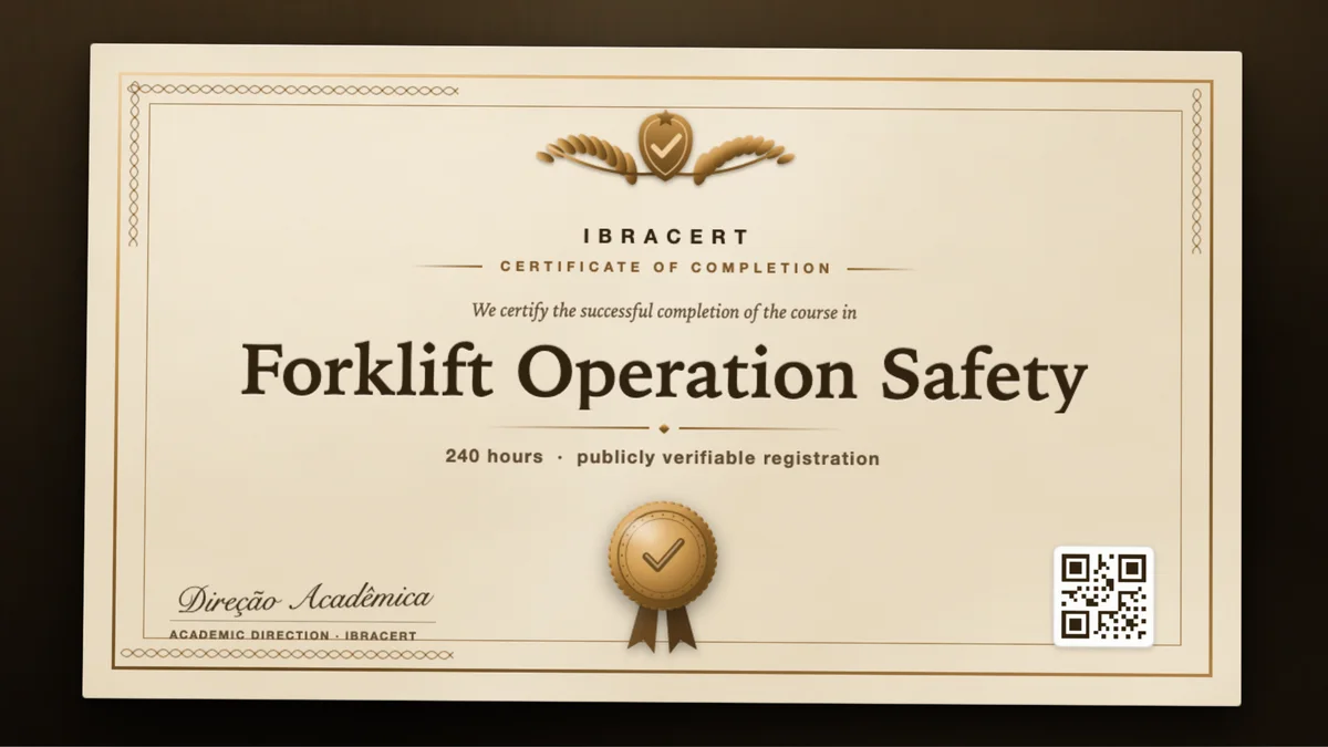 Cover of the Forklift Operation Safety course