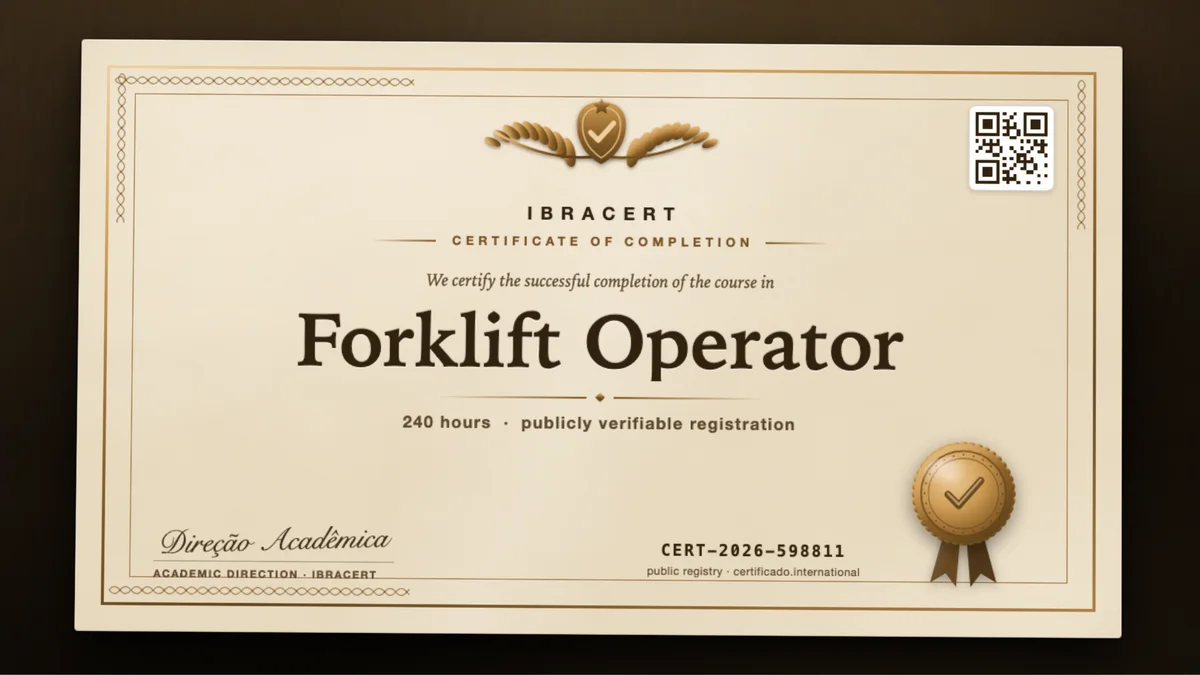 Cover of the Forklift Operator course