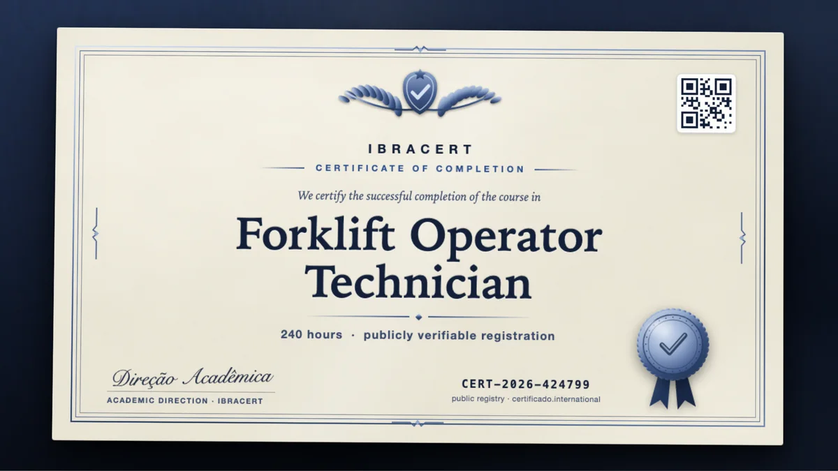 Cover of the Forklift Operator Technician course