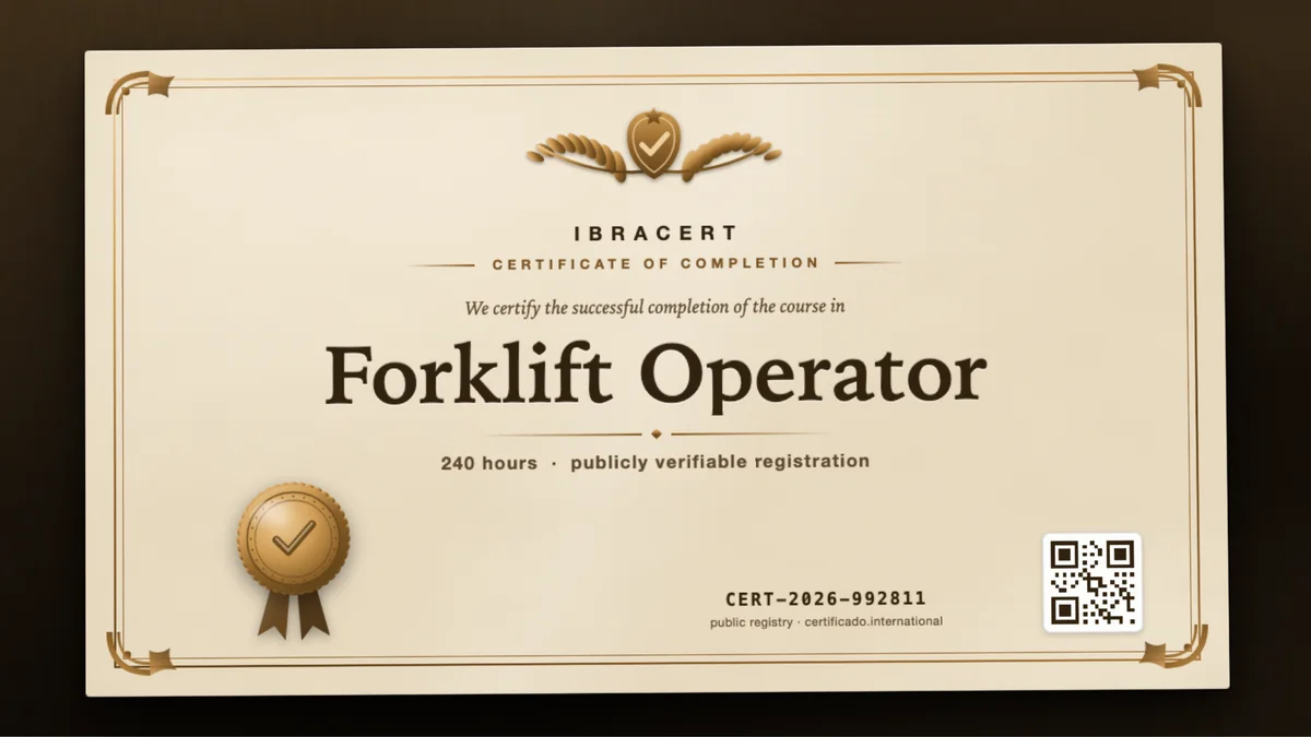 Cover of the Forklift Operator course