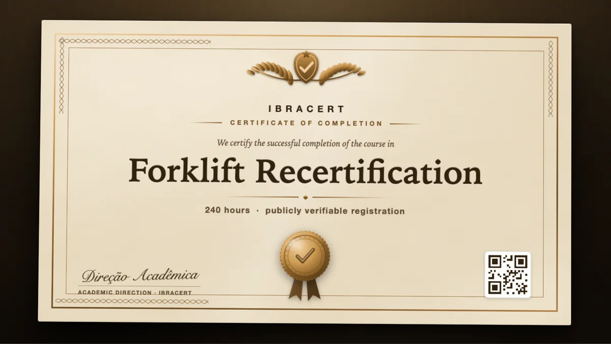 Cover of the Forklift Recertification course