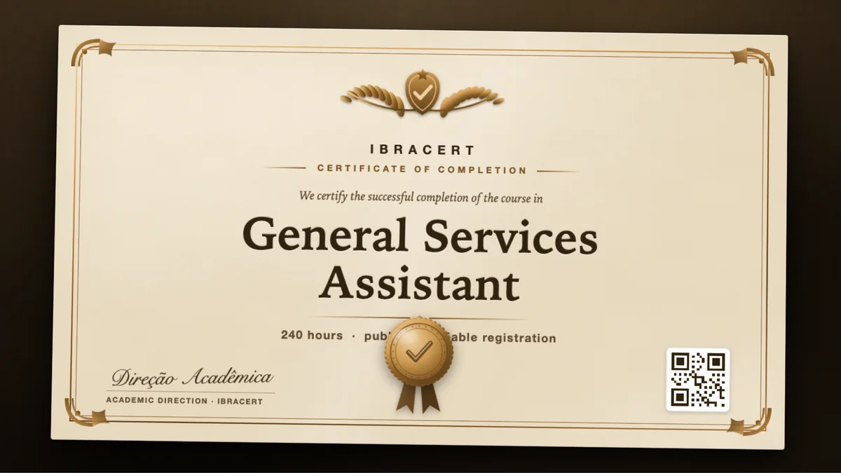 Cover of the General Services Assistant course