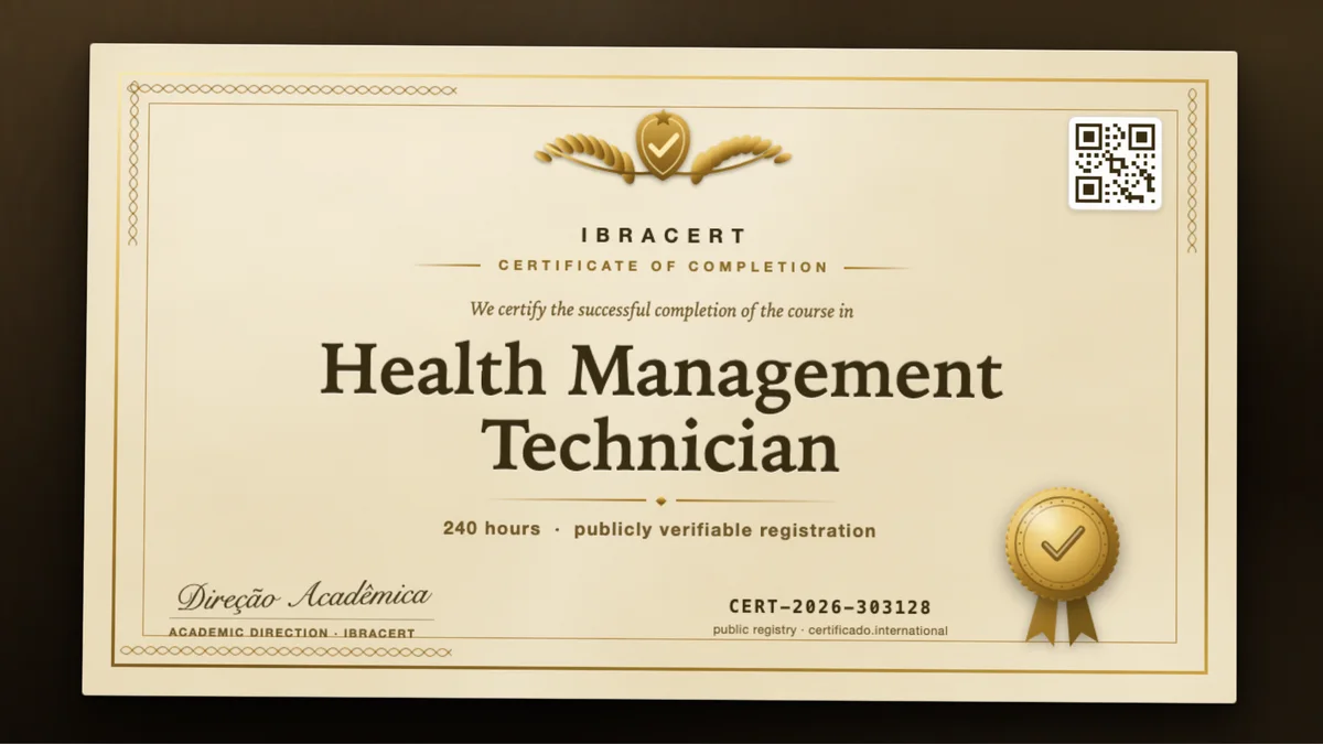 Cover of the Health Management Technician course