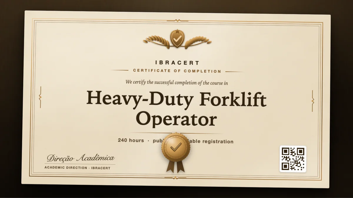 Cover of the Heavy-Duty Forklift Operator course