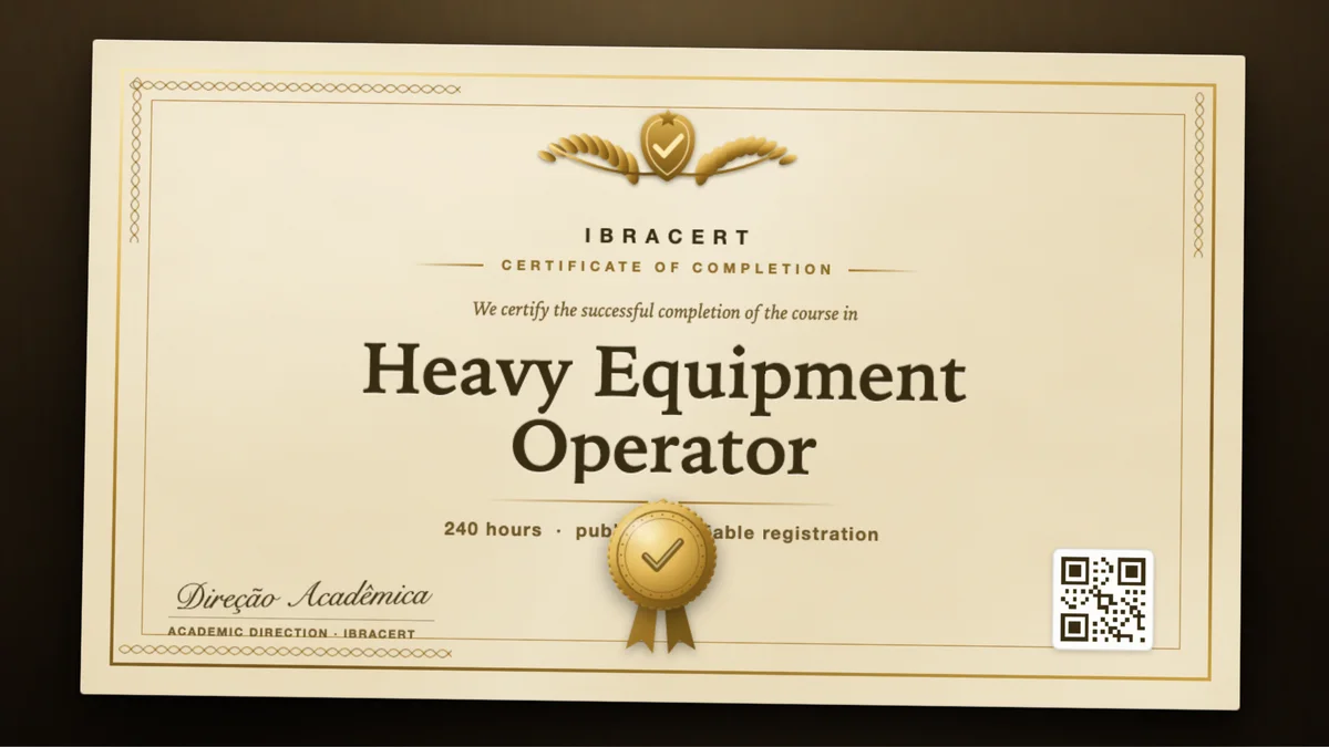 Cover of the Heavy Equipment Operator course