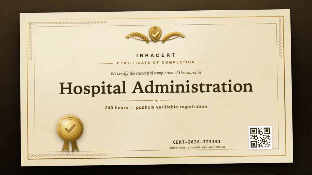 Cover of the Hospital Administration course