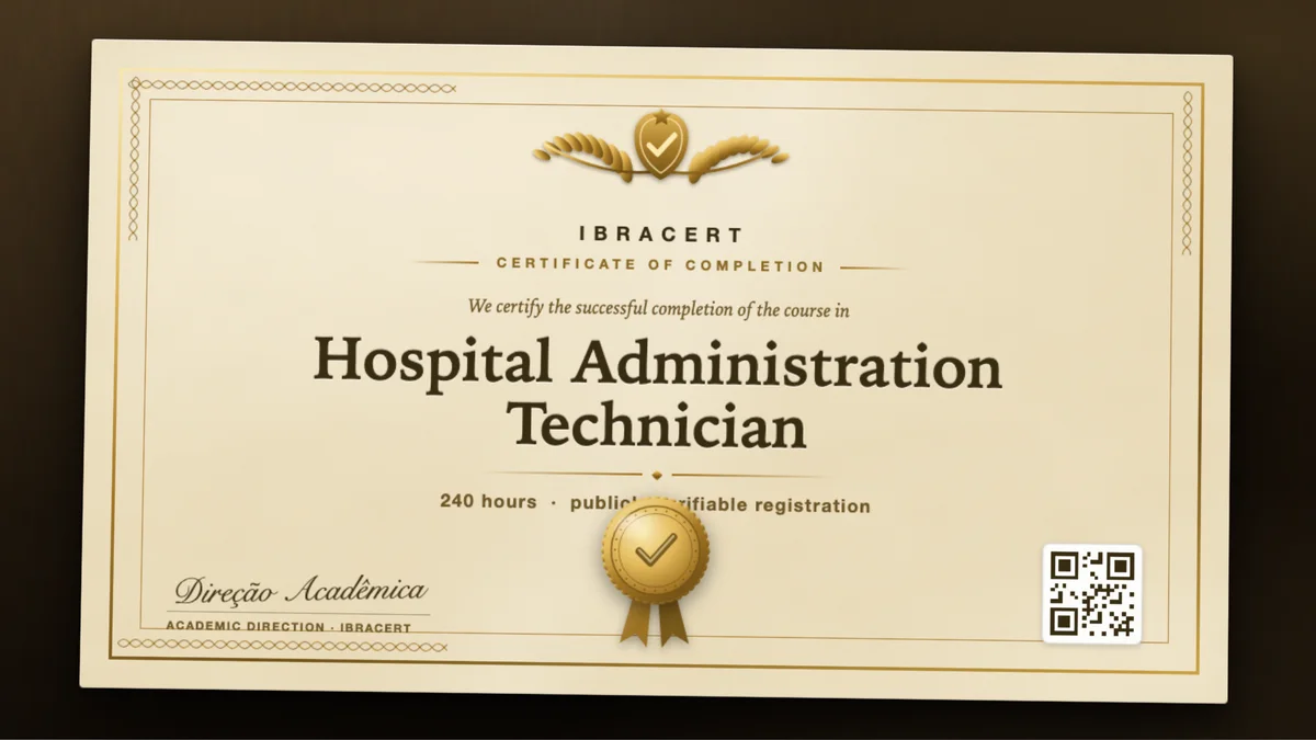 Cover of the Hospital Administration Technician course