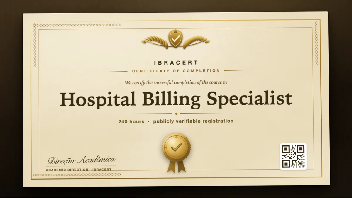 Cover of the Hospital Billing Specialist course