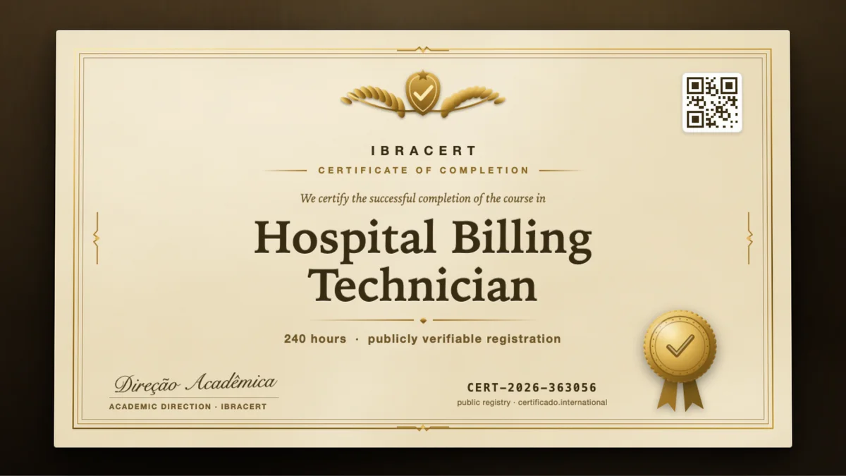 Cover of the Hospital Billing Technician course