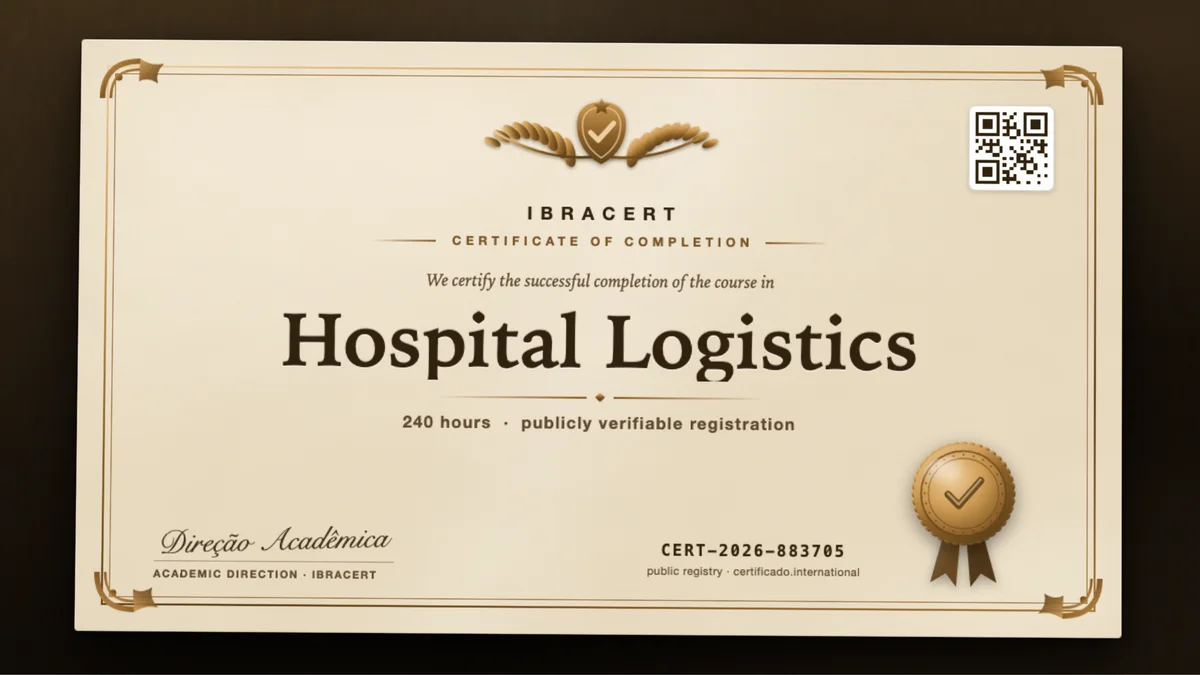 Cover of the Hospital Logistics course