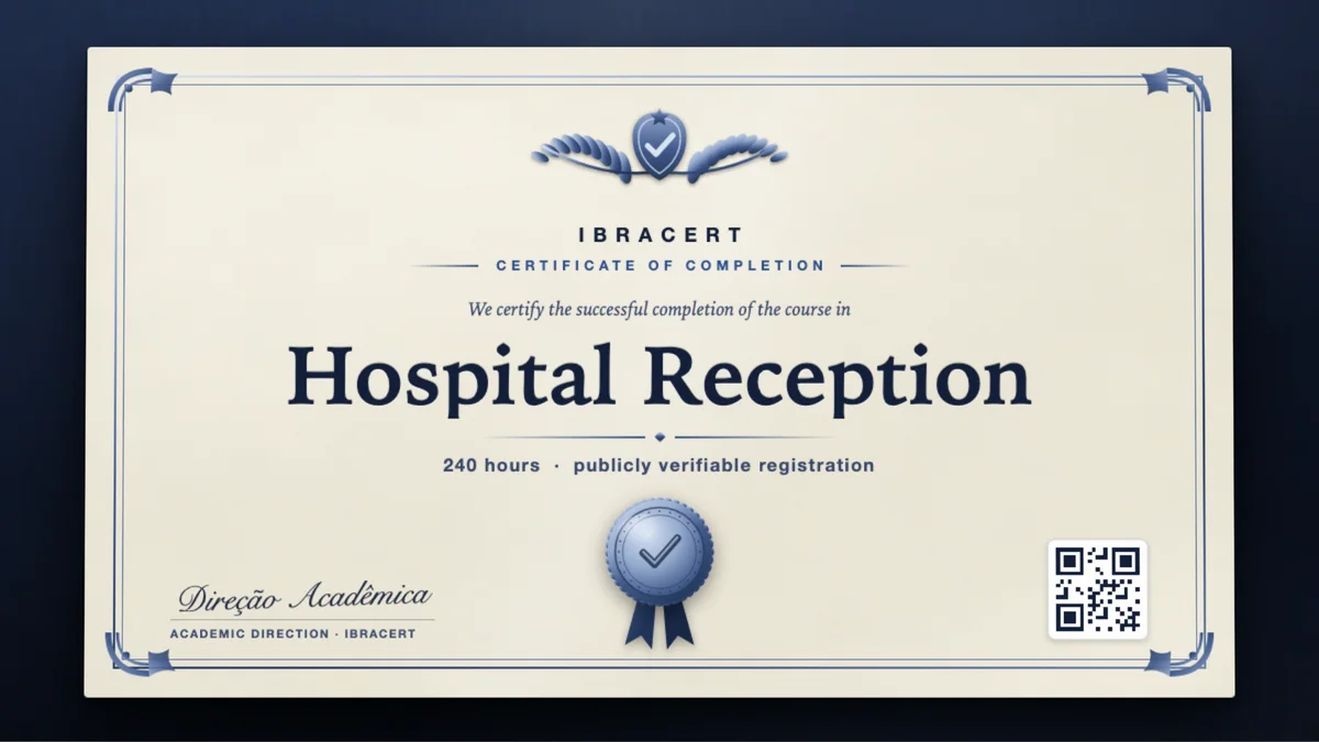 Cover of the Hospital Reception course