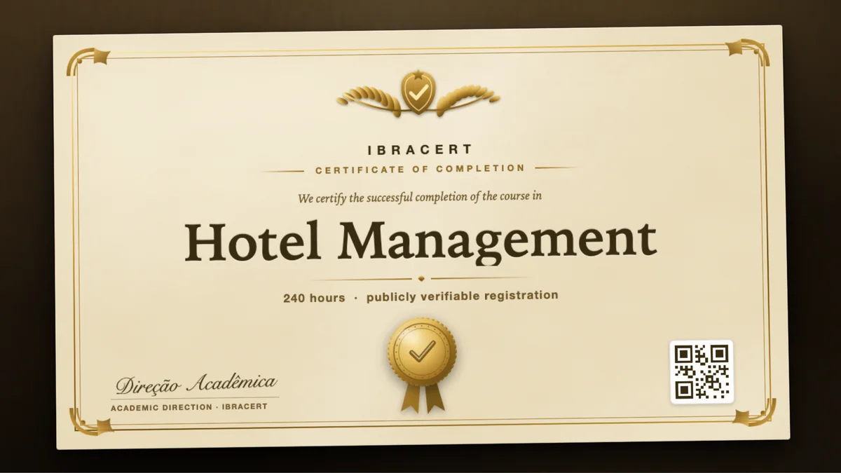 Cover of the Hotel Management course