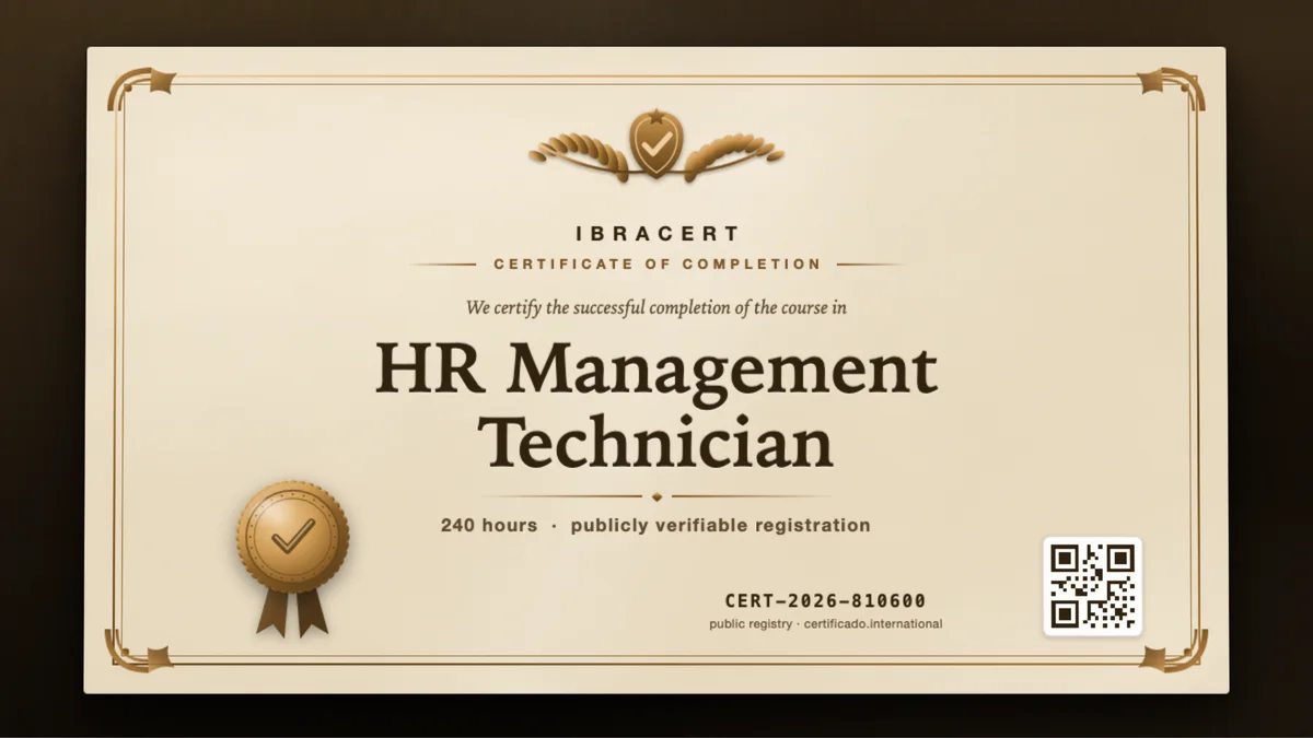 Cover of the HR Management Technician course