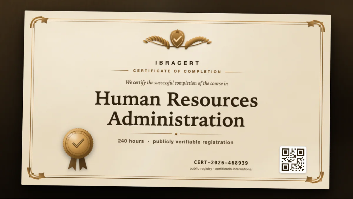 Cover of the Human Resources Administration course