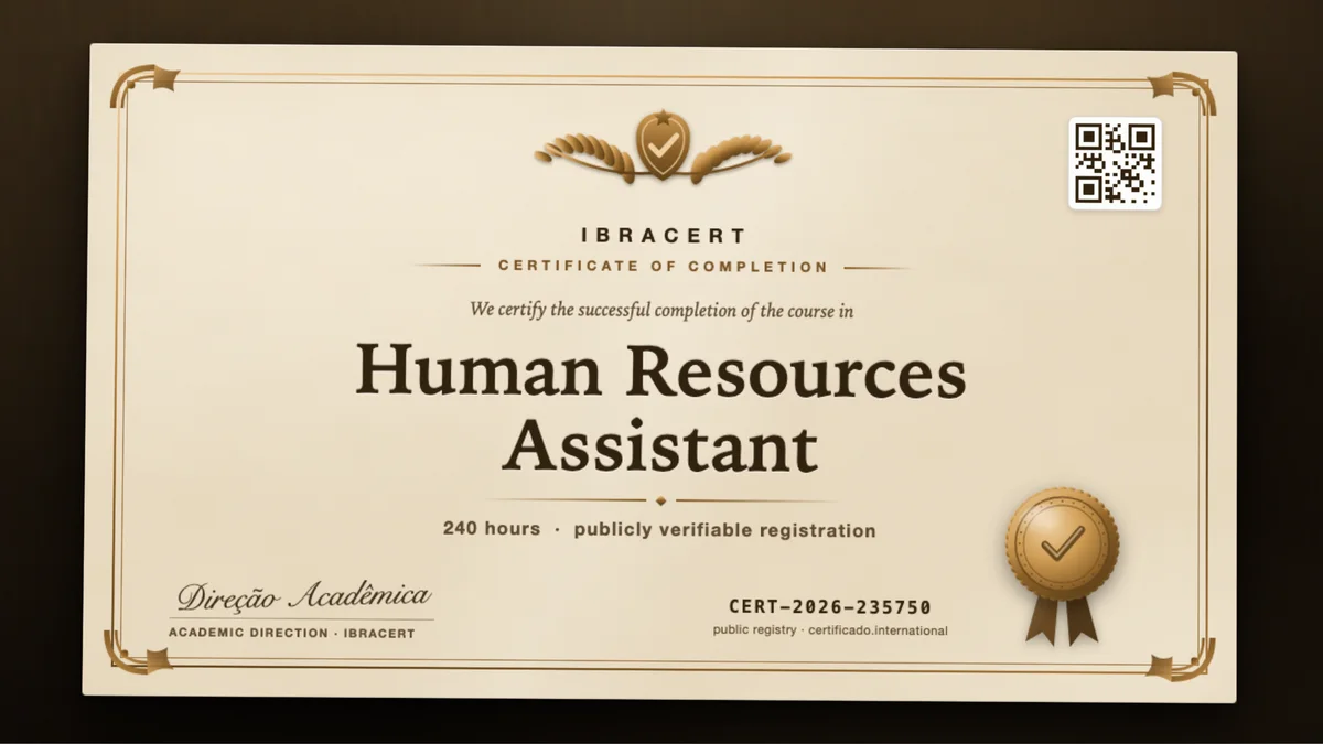 Cover of the Human Resources Assistant course