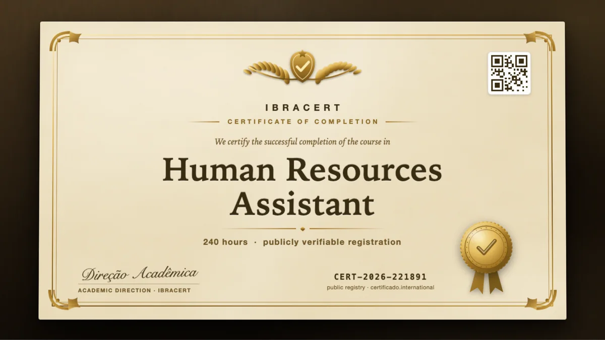 Cover of the Human Resources Assistant course