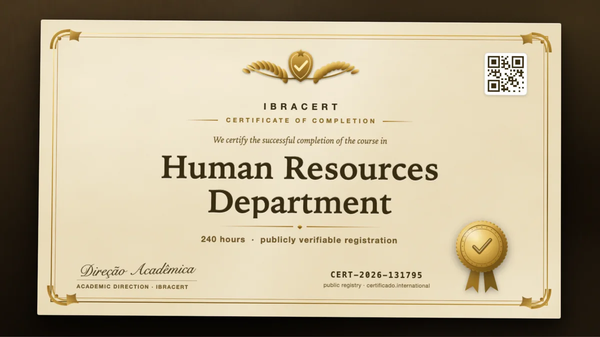 Cover of the Human Resources Department course