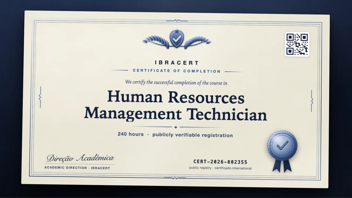Cover of the Human Resources Management Technician course