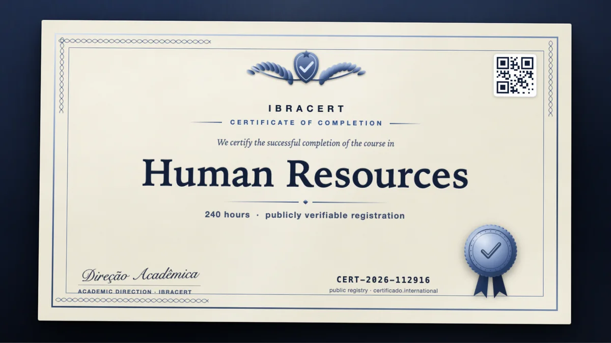 Cover of the Human Resources course