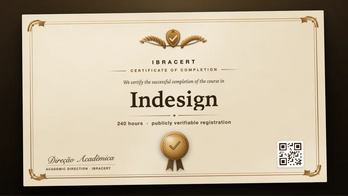 Cover of the Indesign course