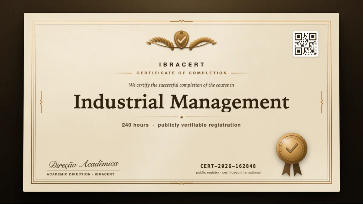 Cover of the Industrial Management course
