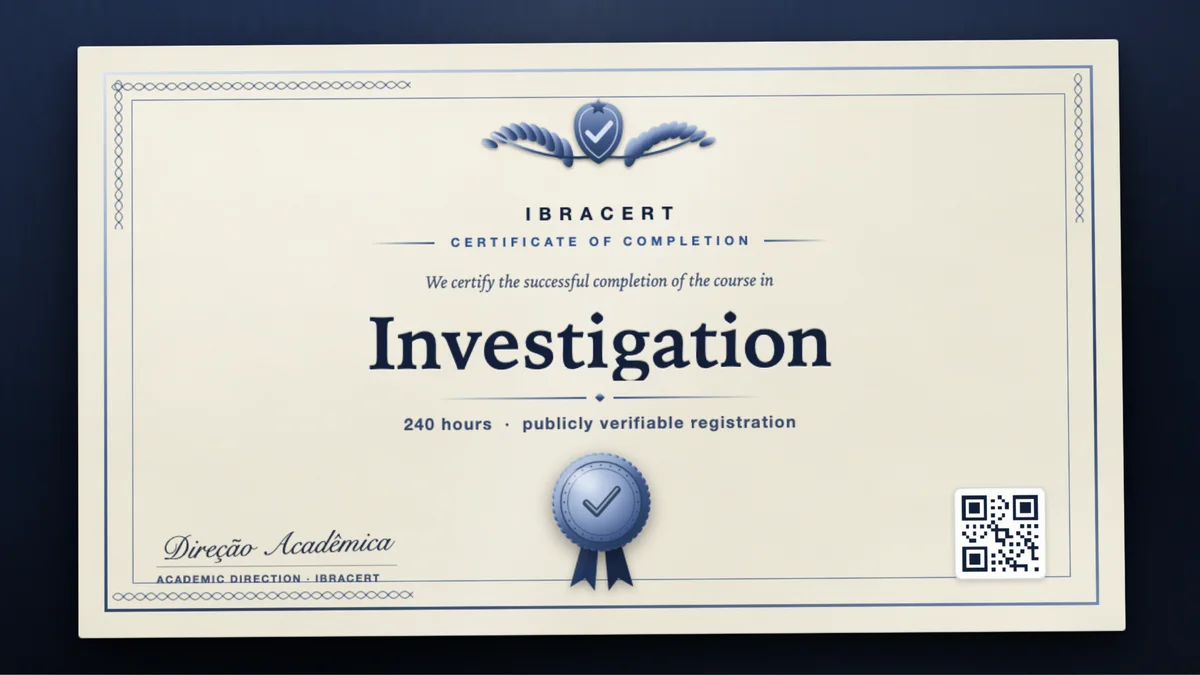 Cover of the Investigation course