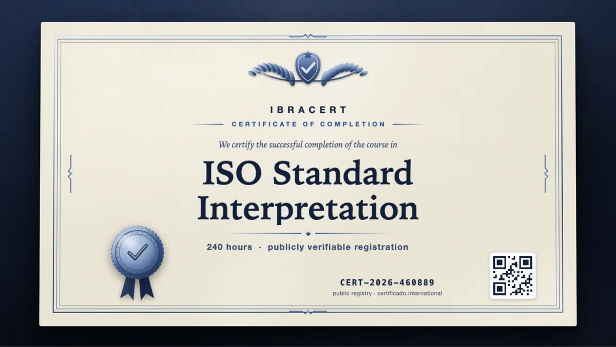 Cover of the ISO Standard Interpretation course