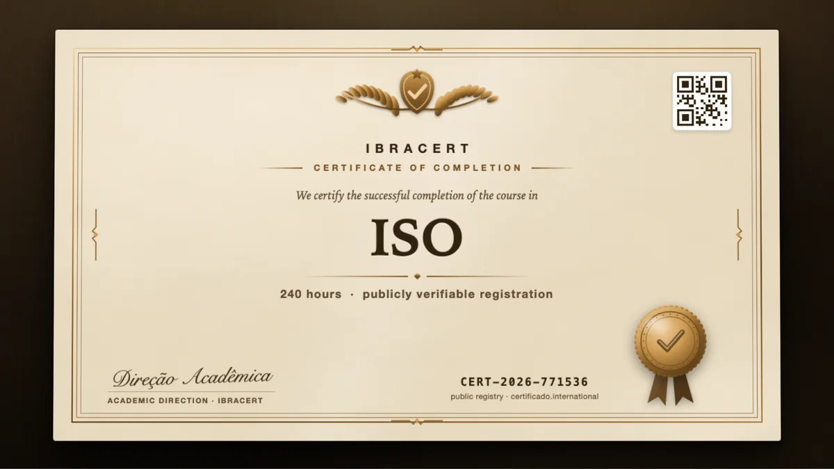Cover of the ISO course