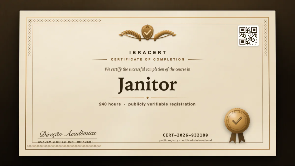Cover of the Janitor course