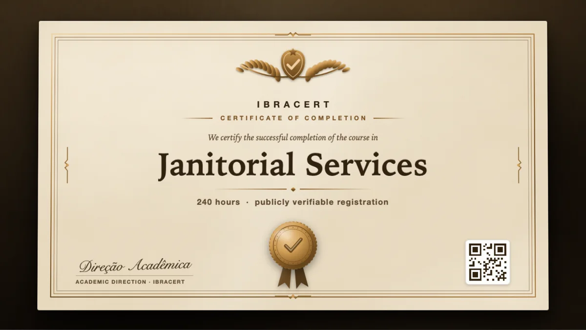 Cover of the Janitorial Services course