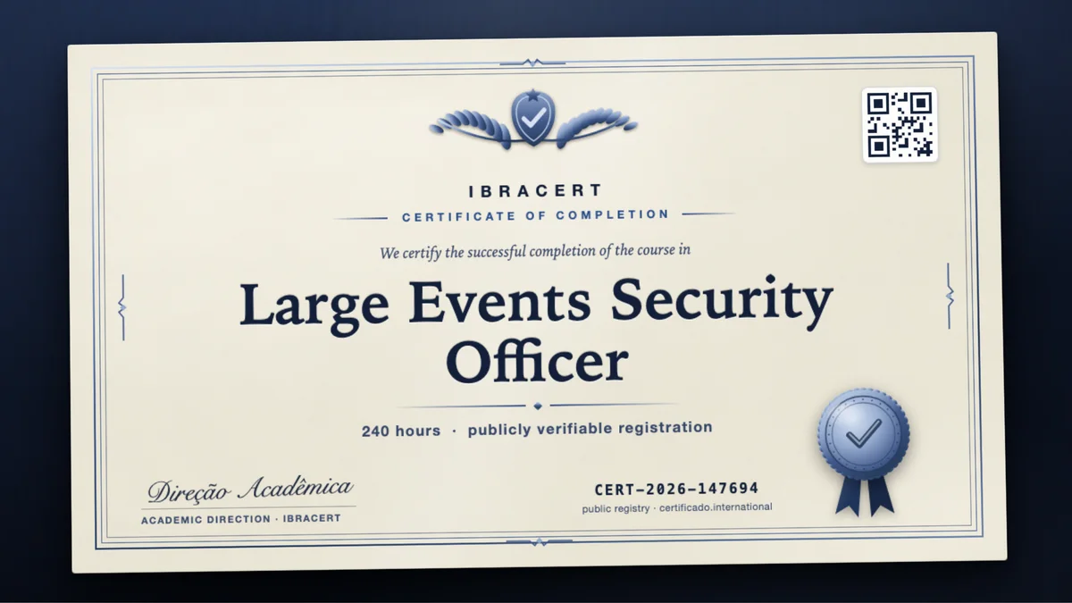 Cover of the Large Events Security Officer course