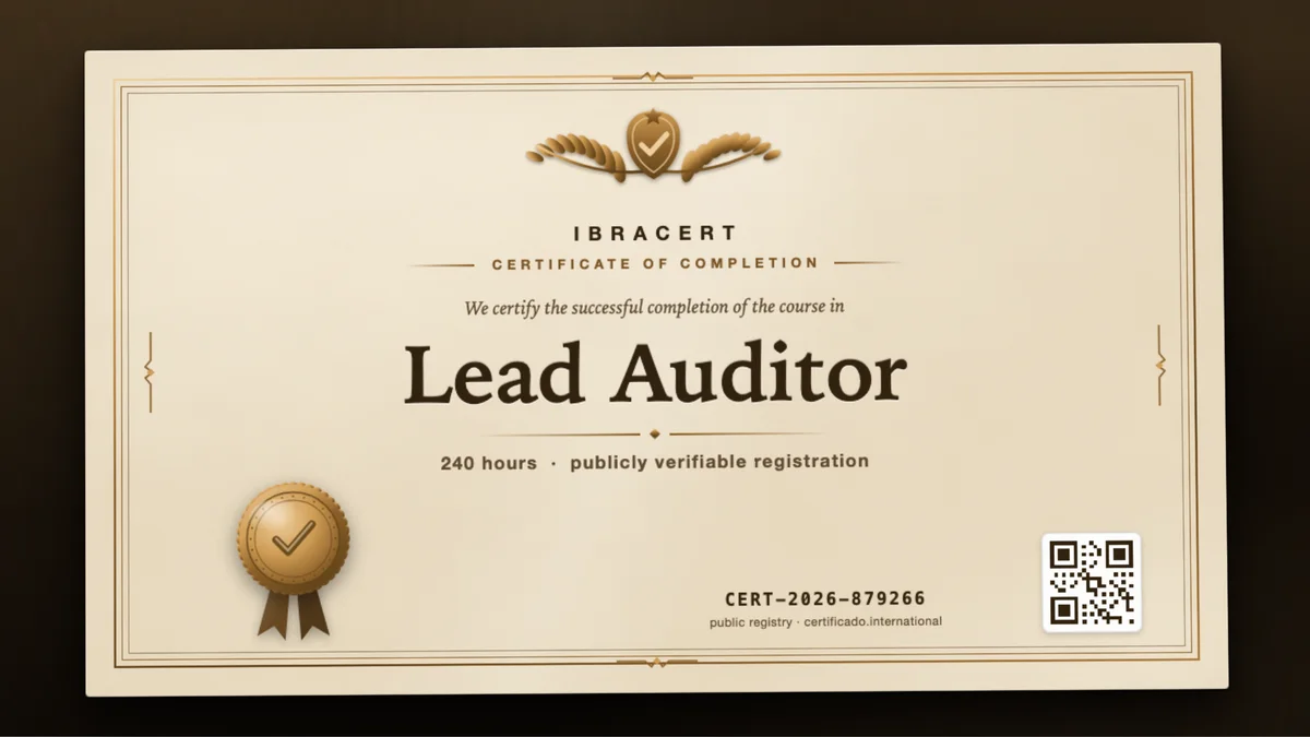 Cover of the Lead Auditor course