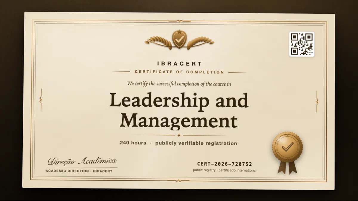 Cover of the Leadership and Management course