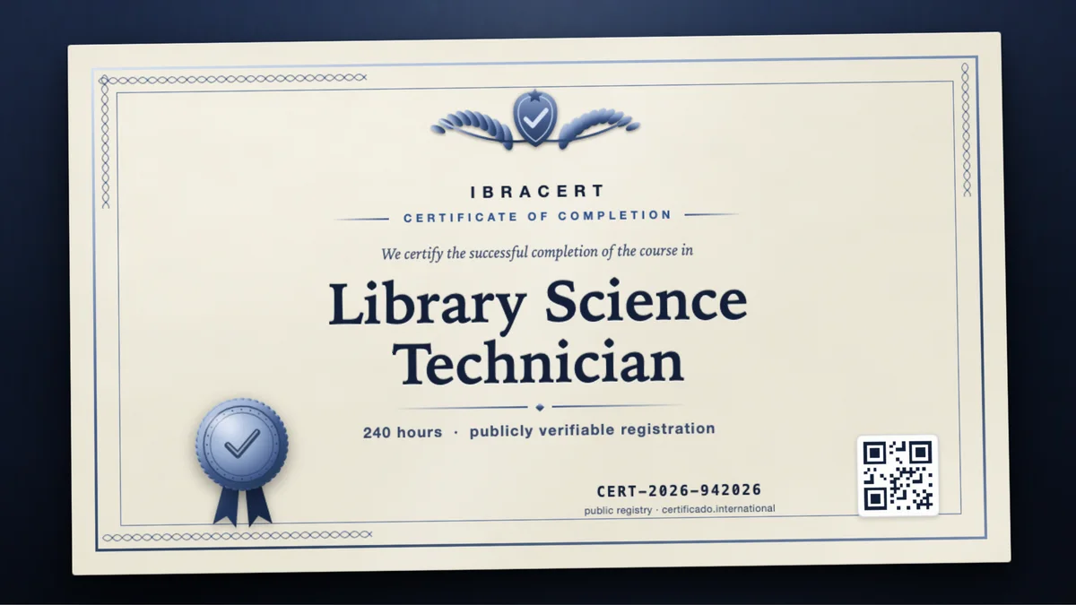 Cover of the Library Science Technician course