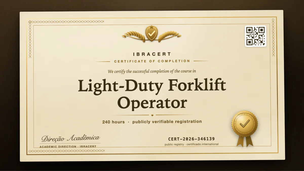 Cover of the Light-Duty Forklift Operator course