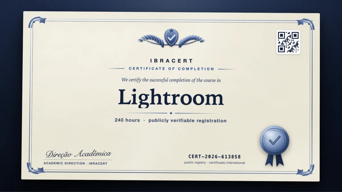 Cover of the Lightroom course