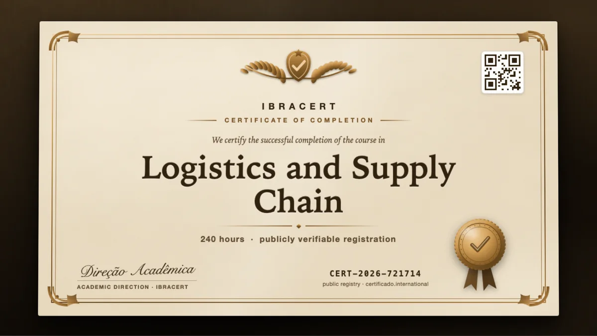 Cover of the Logistics and Supply Chain course