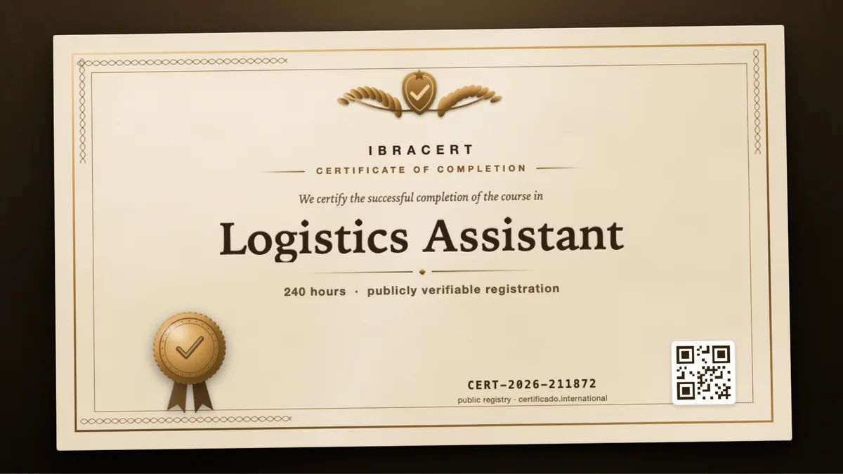 Cover of the Logistics Assistant course