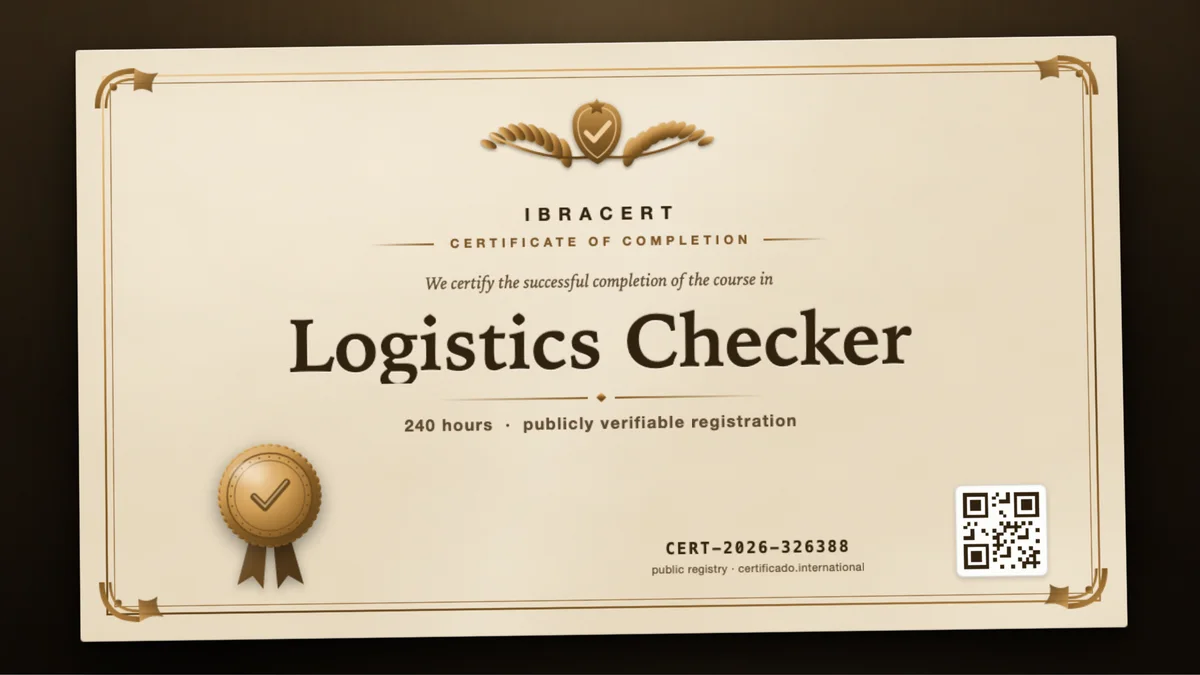 Cover of the Logistics Checker course