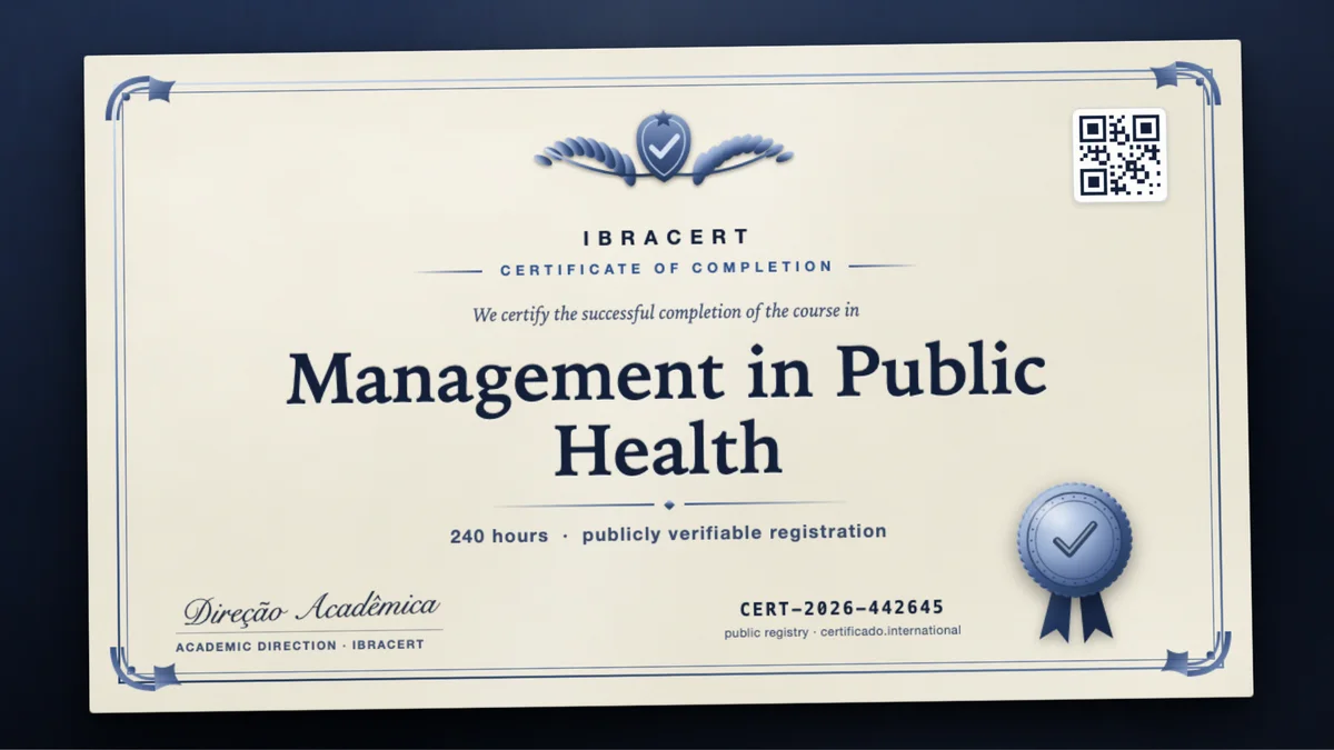 Cover of the Management in Public Health course