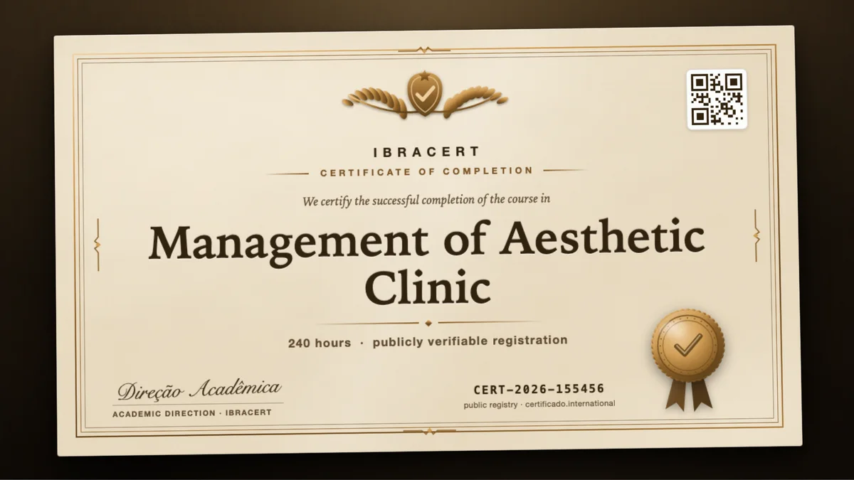 Cover of the Management of Aesthetic Clinic course