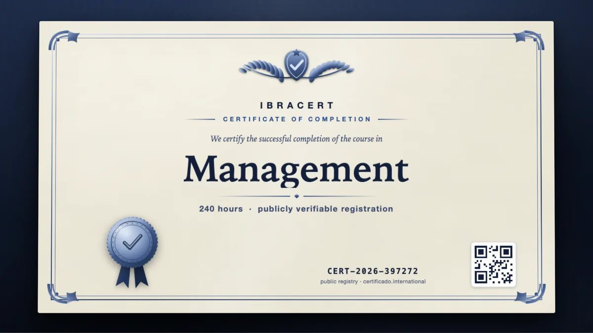 Cover of the Management course