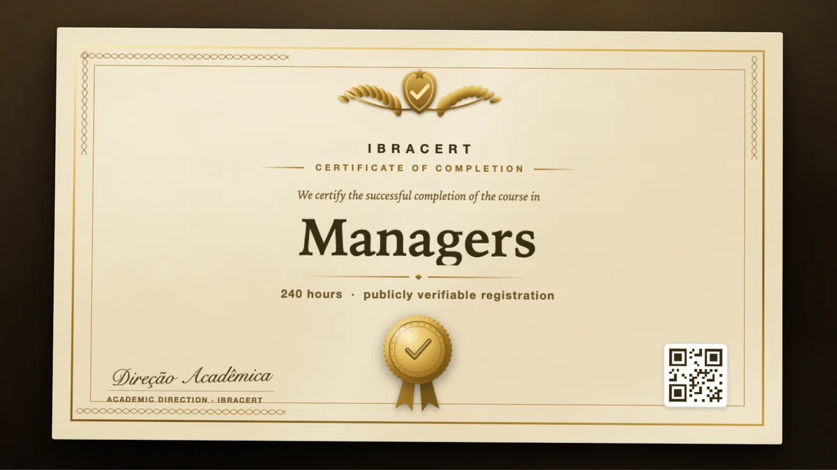Cover of the Managers course