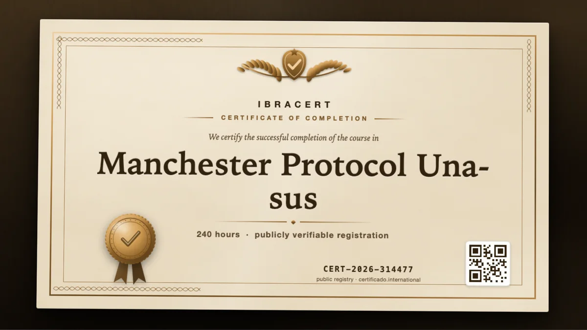 Cover of the Manchester Protocol Una-sus course