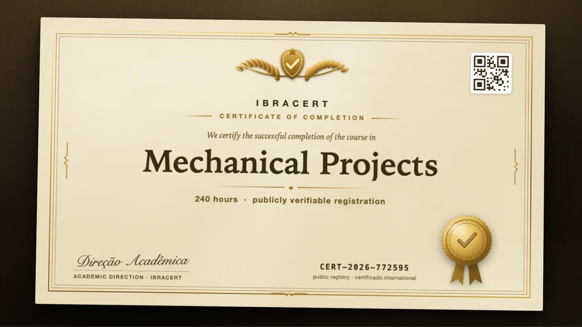 Cover of the Mechanical Projects course
