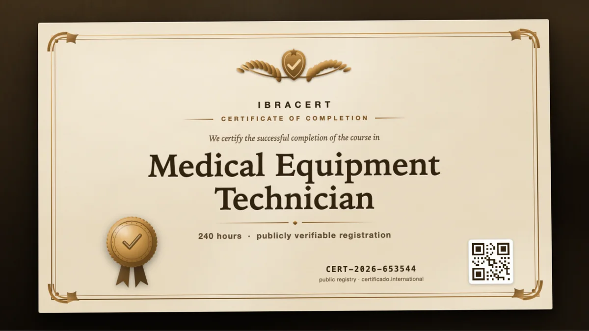 Cover of the Medical Equipment Technician course