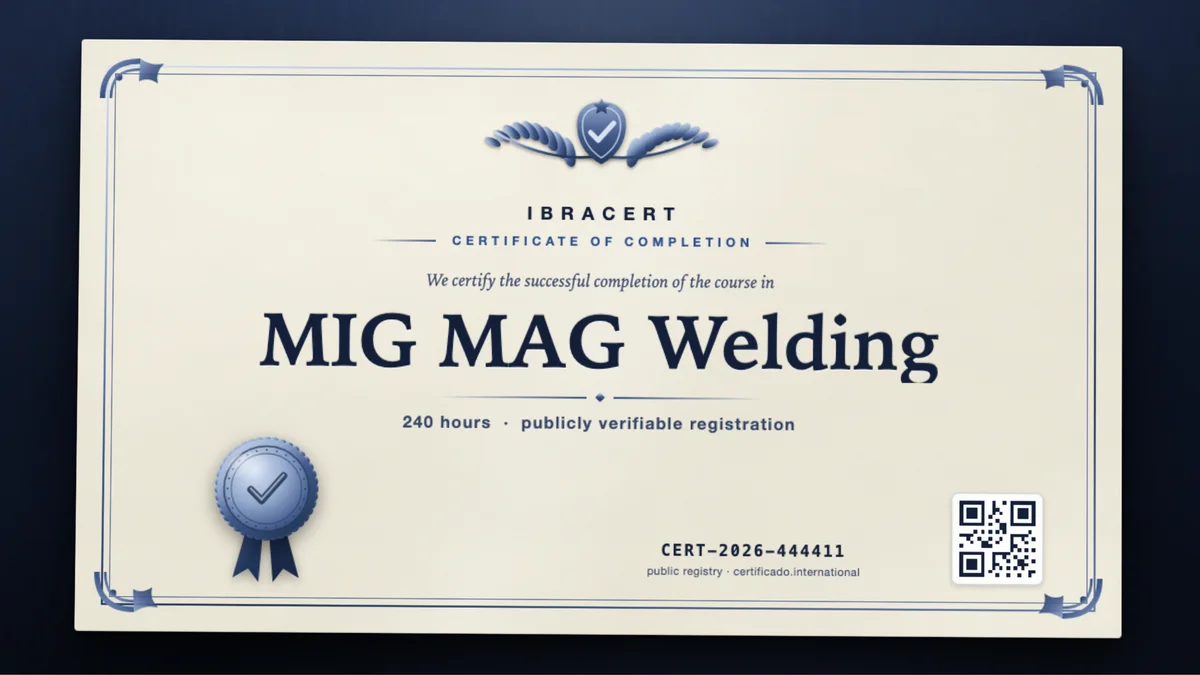 Cover of the MIG MAG Welding course
